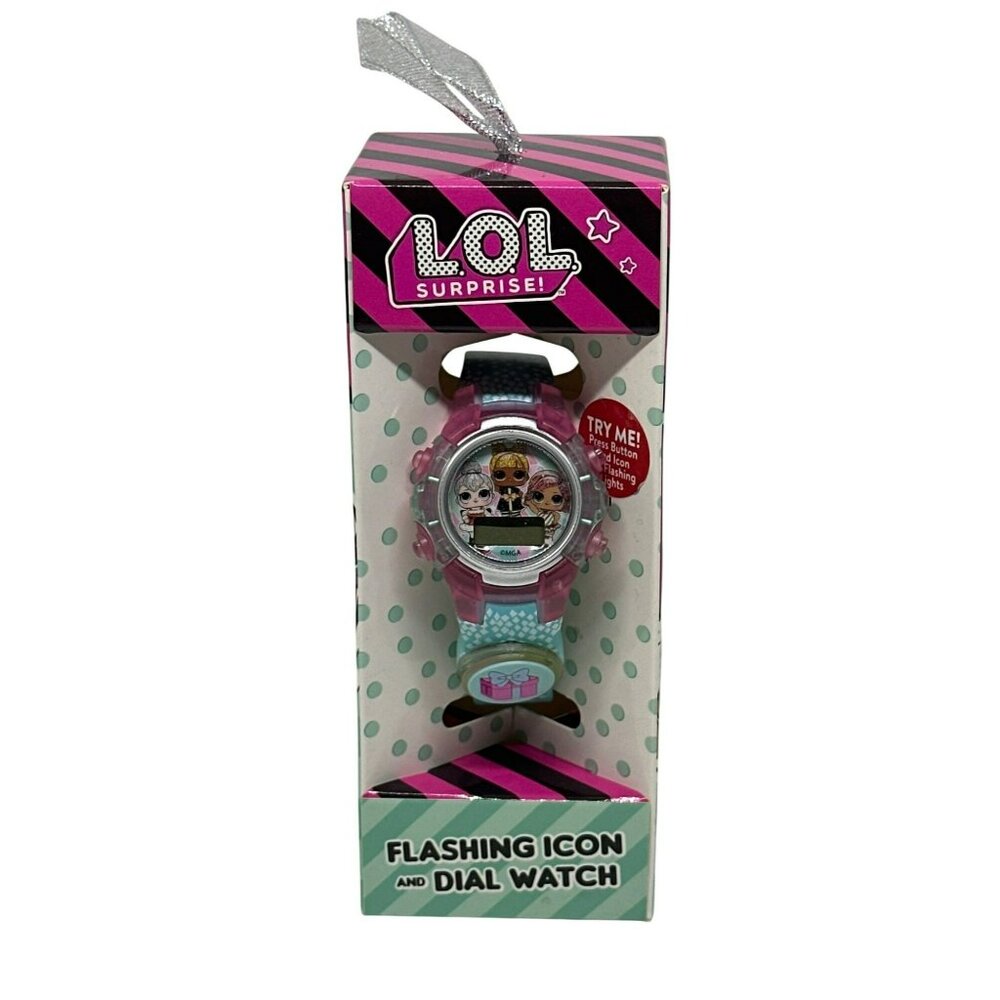 NWF LOL Surprise Girls Flashing Icon, Dial Digital Watch LCD, Need new Batteries